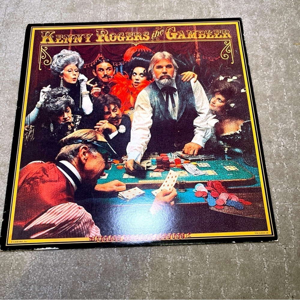 Kenny Rogers- The Gambler-  vintage rental record from 1978